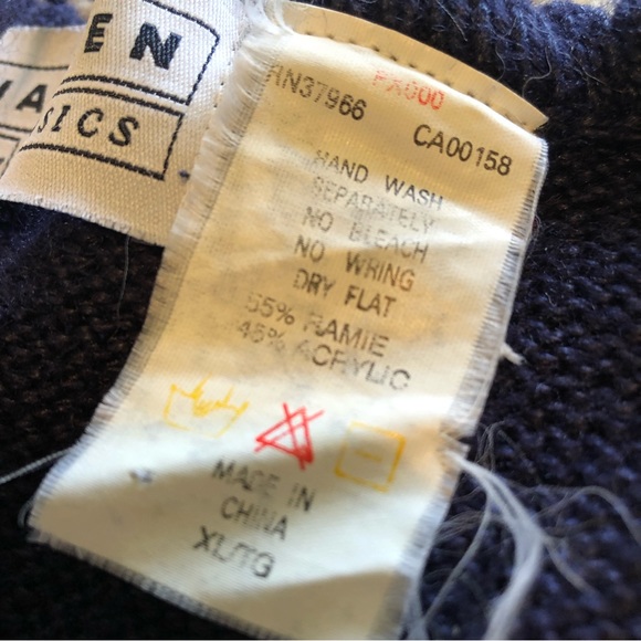 Vintage Jantzen hand embroidered ramie cotton and acrylic blend sweater size XL - Picture 7 of 10